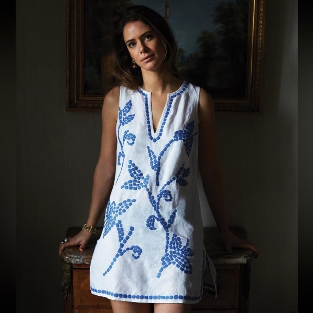 Tory Burch Talisay Embroidered Dress RARE XS
